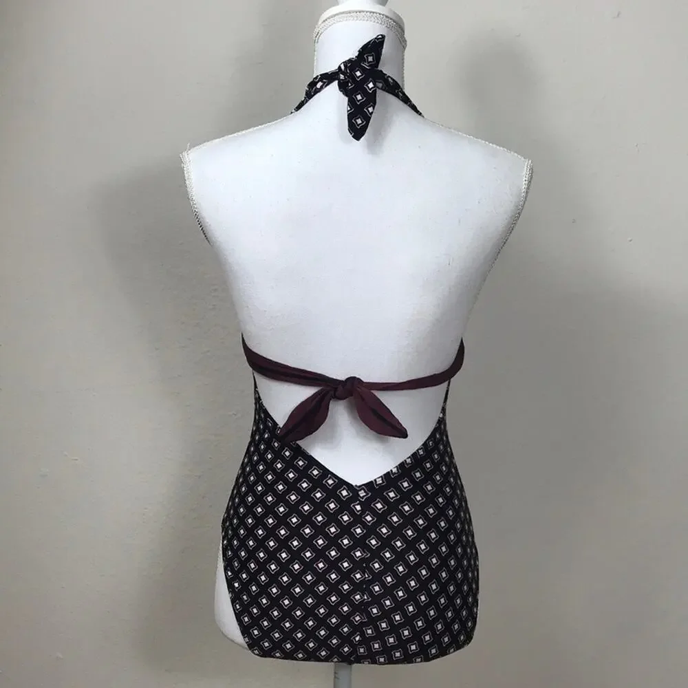 Kate Spade Doheny V‎ Neck Halter One Piece.